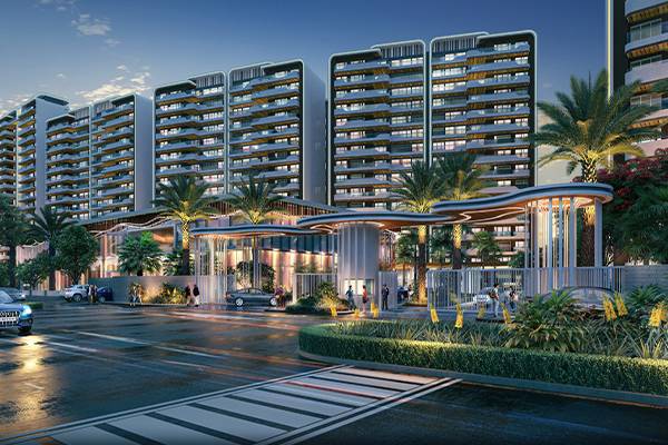 Glass clubhouse architecture